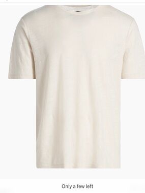 rag & bone Men's Short-Sleeve Crewneck T-Shirt in Off-White